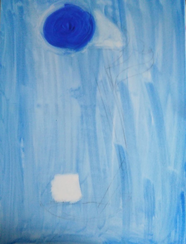Anglepoise lamp painting stage 1