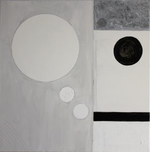 Monochrome Series Untitled II, Acrylic on canvas, h 60cm w 60cm, 2017 £250