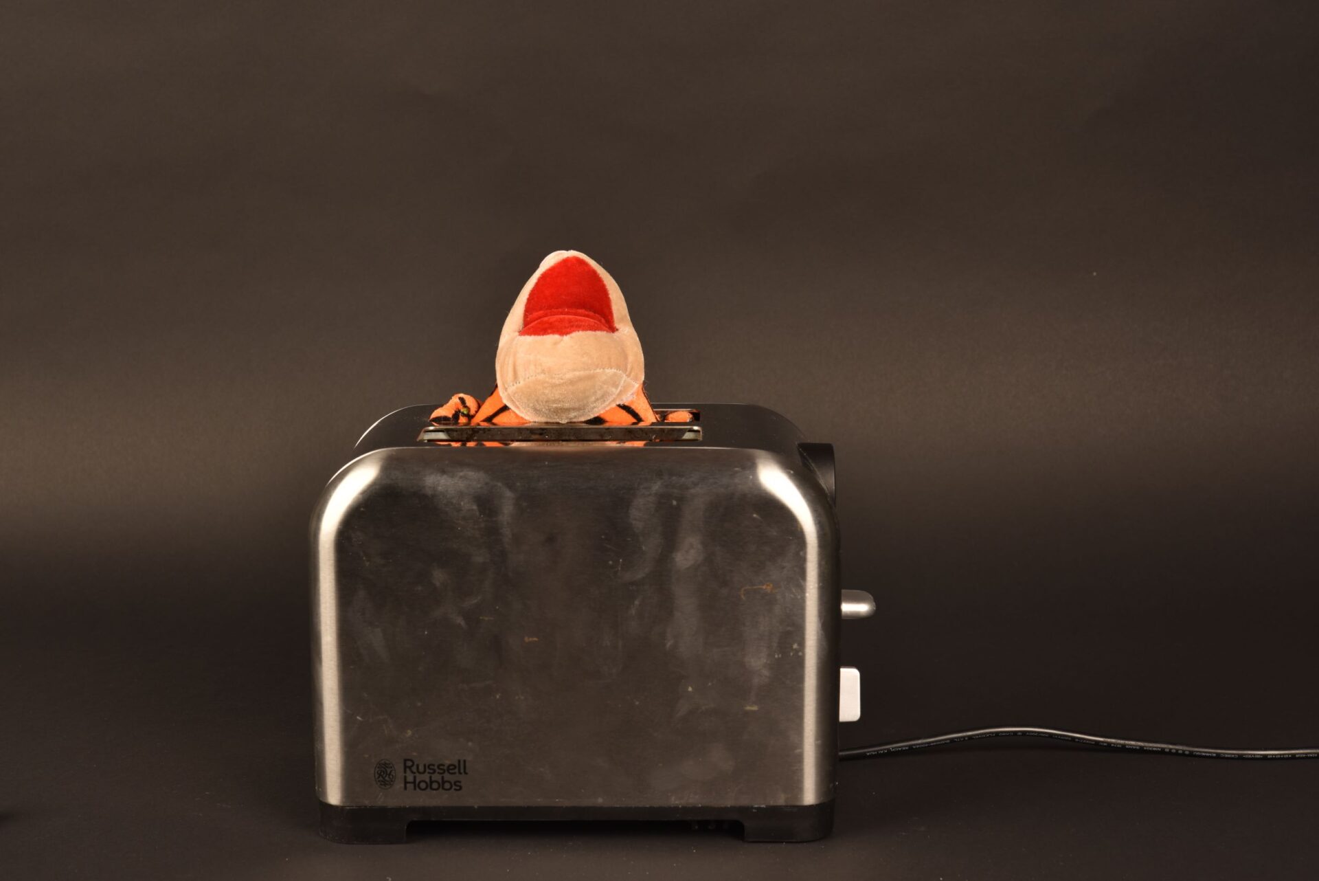 Tigger in a toaster III, Disney Tigger toy, Russell Hobbs toaster, dimensions variable 2021 POA